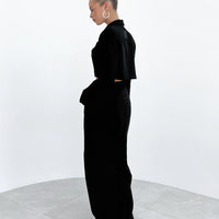 Black Cropped Blazer