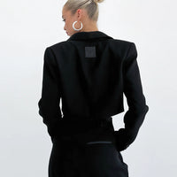 Black Cropped Blazer