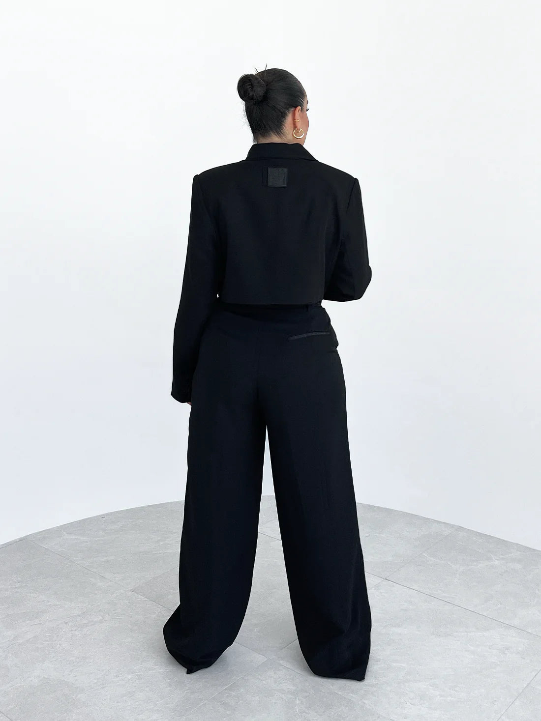 Black Cropped Blazer