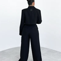Black Cropped Blazer