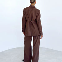 Chocolate Double Breasted Blazer