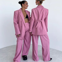 Pink Double Breasted Blazer