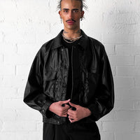 Leather Bomber Jacket