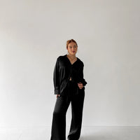 Satin Drawstring Trousers
