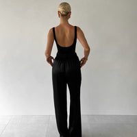 Satin Drawstring Trousers