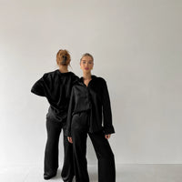 Satin Drawstring Trousers