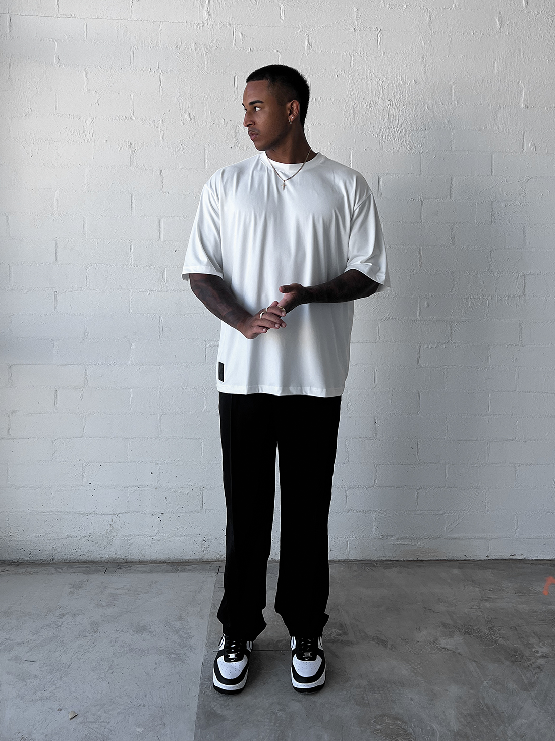 Straight Leg Tailored Trousers