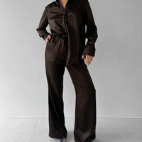 Long Sleeved Satin Shirt