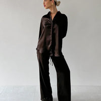 Long Sleeved Satin Shirt