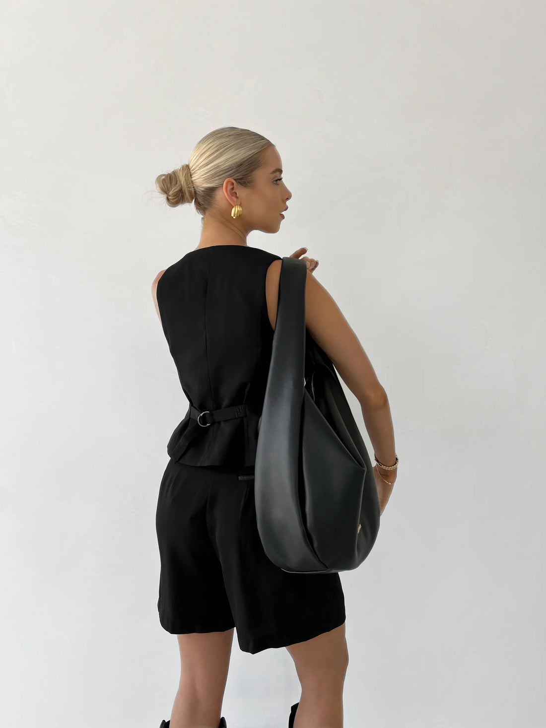 Black Tailored Shorts