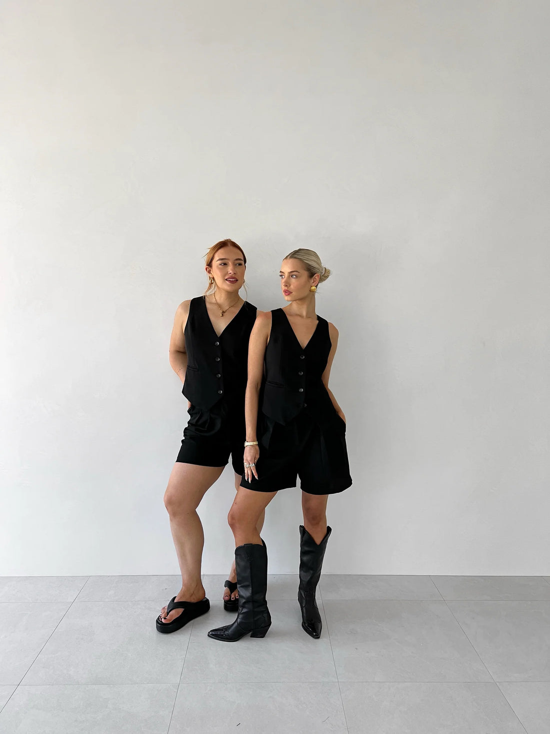 Black Tailored Shorts