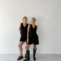 Black Tailored Shorts