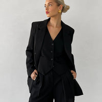 Black Tailored Shorts