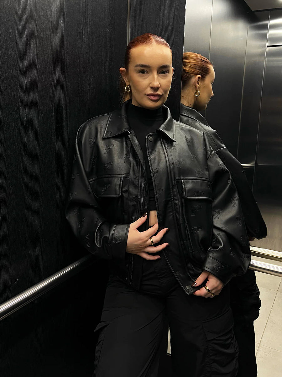 Leather Bomber Jacket