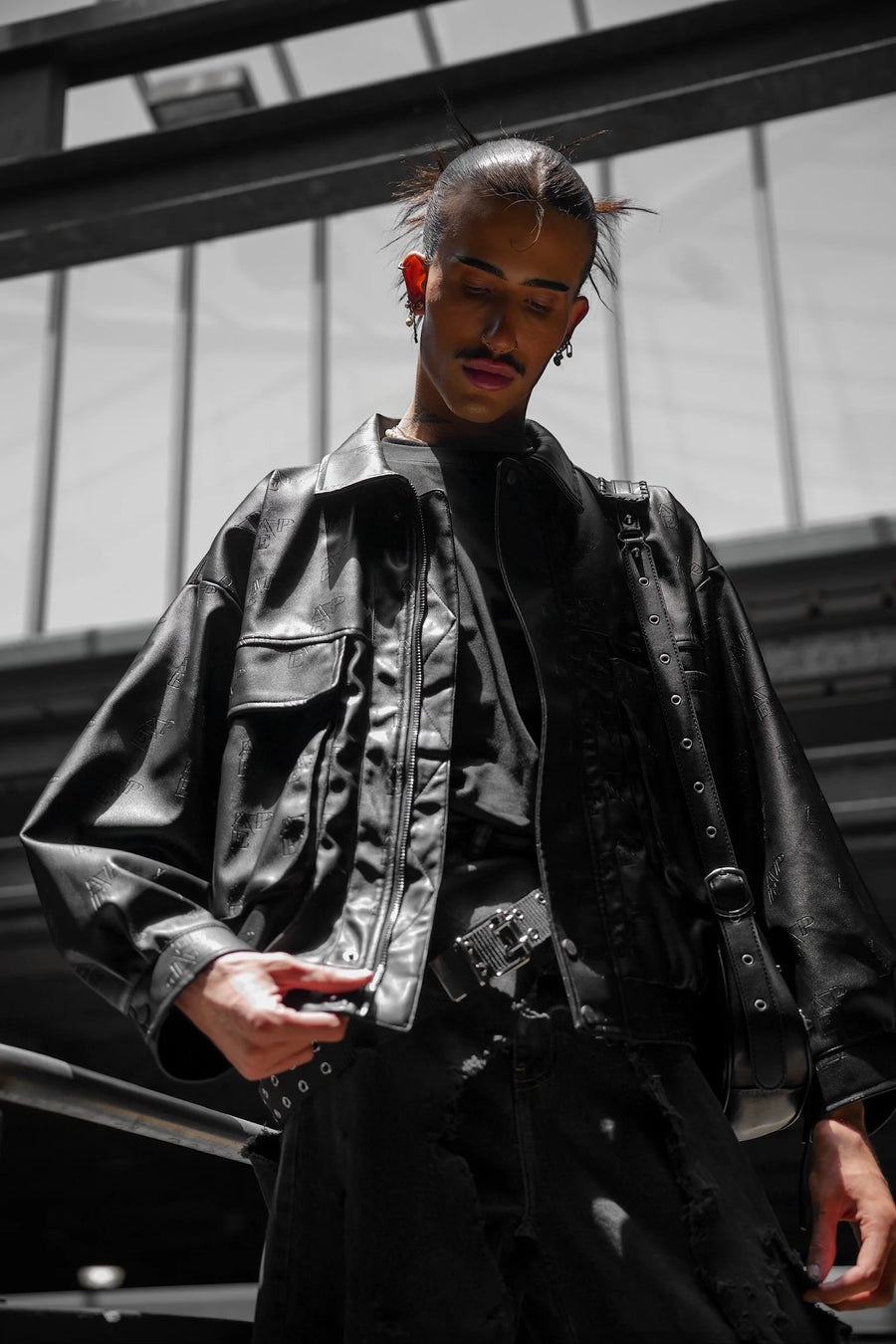 Leather Bomber Jacket