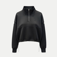 THE LIFT - Quarter-Zip Detailed Crop Jumper